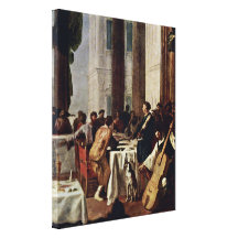 Heinrich Schonfeld - casamento no detalhe de Cana Impressão De Canvas Envolvidas