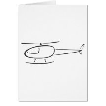 Helicóptero no estilo do desenho da abanada cartoes