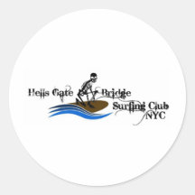 HellsGateBridgeSurfingClub Adesivos Redondos