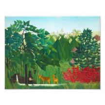 Henri Rousseau a cachoeira Impressão De Fotos