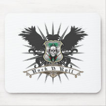 Heráldica do rolo da rocha n mouse pads