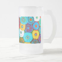 Herança completa da caneca do fosco do círculo