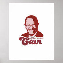 Herman retro Cain Poster