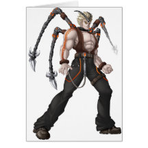 Herói do Anime do mutante Cartão