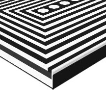 Hex ótico impressão de canvas esticadas