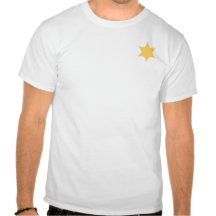 Hexágono estrela de xerife hexagon sheriff's badge camisetas