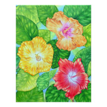 Hibiscus da aguarela convite
