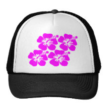 hibiscus de néon da flor boné