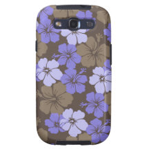 Hibiscus de PixDezines/cor diy do fundo Capas Para Galaxy S3