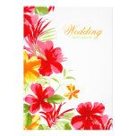 Hibiscus tropical - convite do casamento