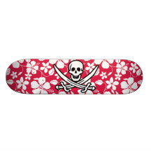 Hibiscus tropical Roger alegre de Fuschia Skate