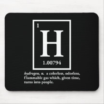 hidrogênio - um gás que transforme em pessoas mouse pad