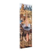 Hieronymus Bosch - o paraíso terrestre Impressão De Canvas Envolvidas