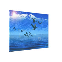 Himalaya2 esticou o impressão das canvas impressão de canvas envolvidas