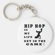 Hip Hop é minha vida Chaveiro