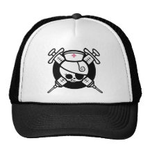 Hipos do pirata e da cruz da enfermeira bone