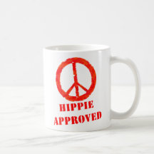 Hippie aprovado canecas