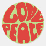 hippy love peace dito adesivos