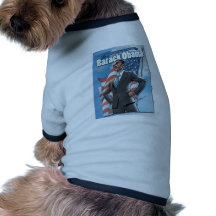 História em quadrinhos de BarackObama Camisetas Para Cães