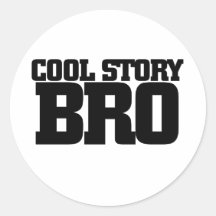 História legal Bro Adesivo