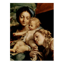 Hl do DES de Correggio Madonna. Hieronymus (Tag) d Cartão Postal