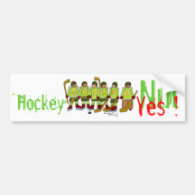 HockeyNut/sim! Autocolante no vidro traseiro Adesivo