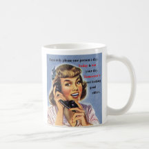 Hoje não é sua caneca retro da imagem do dia