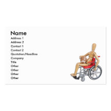 HoldingFootballWheelchair, nome, endereço 1, adici Modelo Cartão De Visita