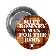Homem de Mitt Romney para os anos 50 Pins