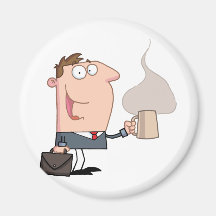 Homem de negócio com uma chávena de café ima