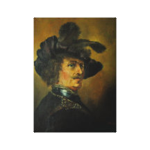 HOMEM DE RENASCIMENTO REMBRANDT IMPRESSÃO DE CANVAS ESTICADAS