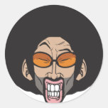 Homem do Afro de Hiphop adesivos