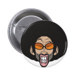 Homem do Afro de Hiphop broches
