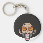 Homem do Afro de Hiphop porta chaves