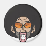 Homem do Afro de Hiphop ímãs