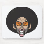 Homem do Afro de Hiphop mousepads