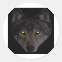 homem-lobo-animal-feroz-imagem adesivos em formato redondos