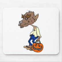 Homem-lobo do Dia das Bruxas Mousepad