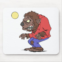 Homem-lobo do urro mouse pads