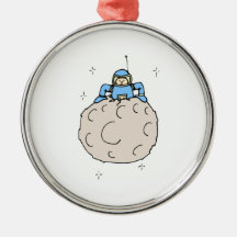 Homem na lua enfeites para arvore de natal
