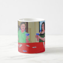 Homens e a senhora Caneca