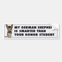 Honra do german shepherd adesivos