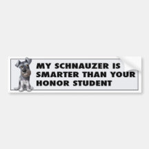 Honra do Schnauzer Adesivo