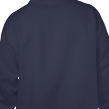 Hoodie amarelo do símbolo da radiação (backprint) jaqueta de moleton bordada com capuz 