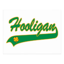 Hooligan irlandês cartão postal