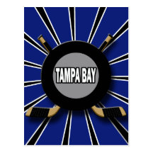 HÓQUEI RETRO DE TAMPA BAY CARTOES POSTAIS