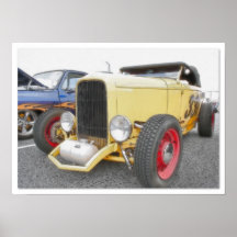 HotRod - desenho do Airbrush & da tinta Posters