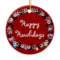 Howlidays feliz ornamentos
