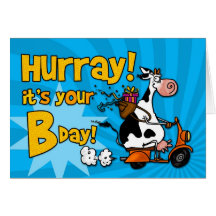 Hurray! é seu Bday! Cartao