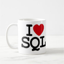 I_heart_SQL Caneca